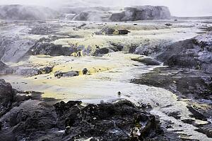 Geomorphic hot pools in Rotorua, New Zealand