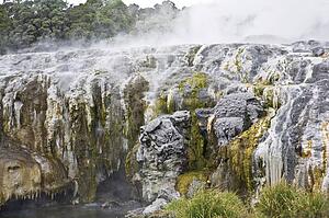 Geomorphic hot pools in Rotorua, New Zealand