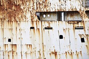 Rusted ship