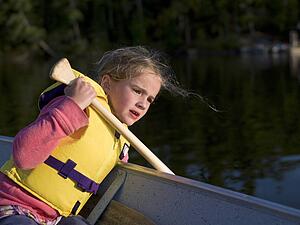 Girl in a boat