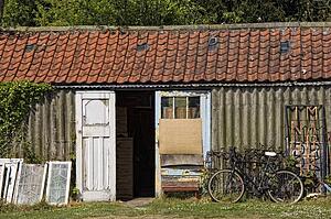 Bempton, Yorkshire, England, Old Run-Down Shed