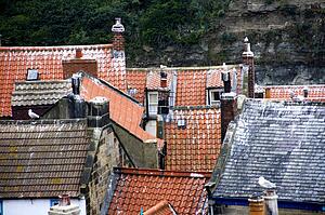 Rooftops Of Staithes, North Yorkshire, England