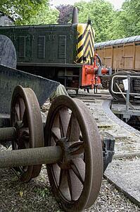 Carriages In A Train Yard