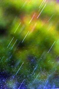 Rain falling
