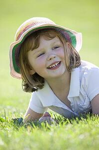 Girl smiling
