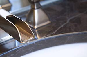 Dripping bathroom faucet