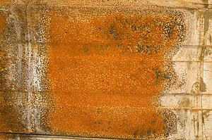 Detail of burnt building