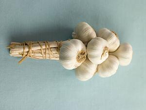 Bulbs of Garlic Overhead