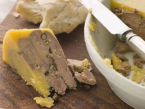 Pressing of Duck Foie Gras and Green Peppercorns with Rustic Bread
