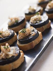 Fried Spanish Morcilla and Onions
