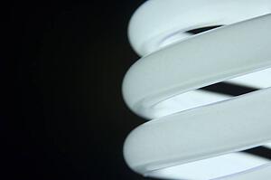 Close Up Of Energy Efficient Light Bulb