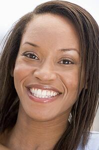 Head shot of woman smiling