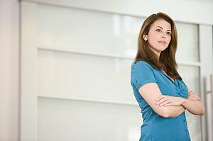 Businesswoman standing indoors