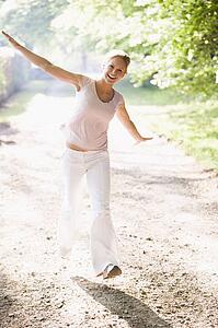 Females, Forest, Park, Path, Walking, Woman, Women