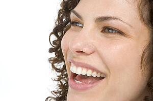 Head shot of woman smiling