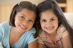 Portrait Of Two Young Girls