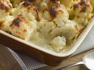 Serving of Cauliflower Cheese
