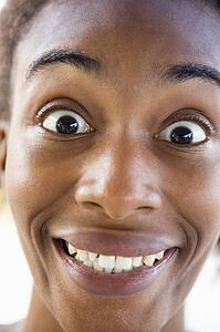 Head shot of woman smiling