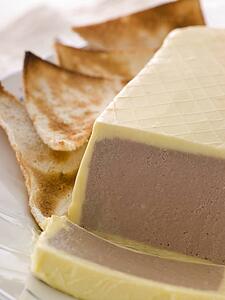 Chicken Liver and Foie Gras Parfait with Melba Toast
