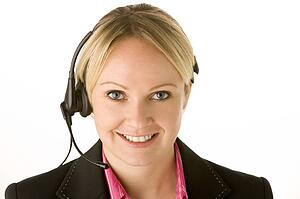 Customer Service Representative With Headset