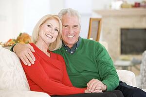 Mature Couple At Christmas