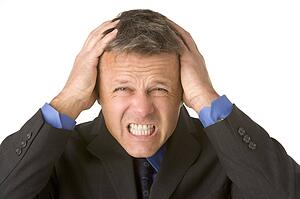 Businessman Looking Stressed 