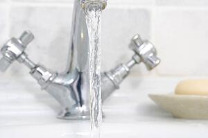 Running bathroom sink