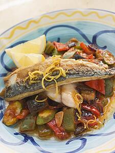 Fillets of Mackerel in Lemon Samfaina