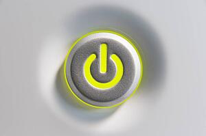 Close Up Of Power Button