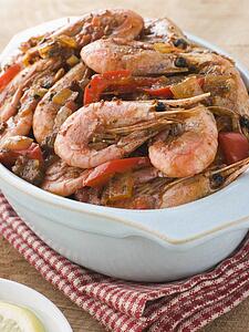 Dish of Cajun Shrimp