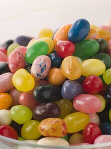 Bowl Of Coloured Jellybeans