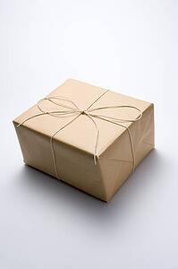 Package Wrapped In Brown Paper