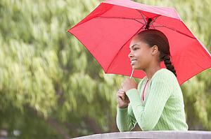 Portrait Of Teenage Girl Outdoors 