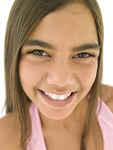 Young girl smiling