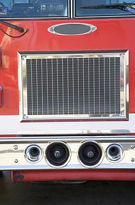 Front of a fire engine