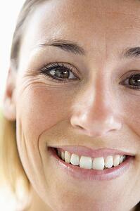 Head shot of woman smiling