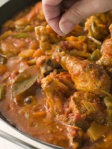 Creole Chicken Louisiana Style Cooking In a Pan