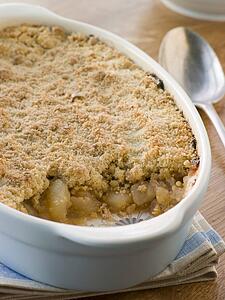 Dish of Apple Crumble