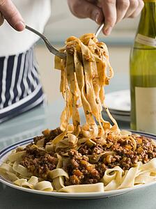 Tagaliatelle with Ragu Sauce