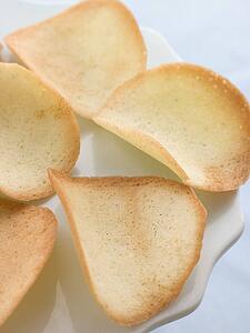 Tuile Biscuits on a Petit Four Stand