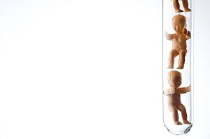 Plastic Babies In A Test Tube