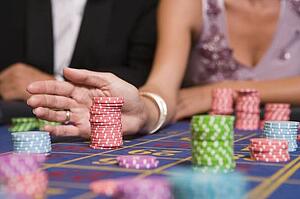 Chips on Roulette Table