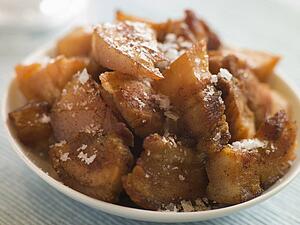 Dish of Chicharrones with Sea Salt Flakes