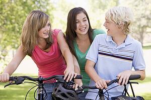 Teenagers On Bicycles 