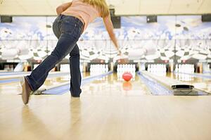 Woman bowling