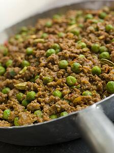 Keema Curry and Peas