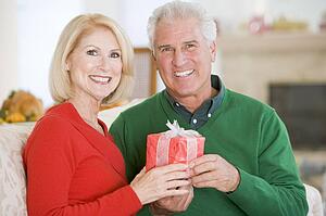 Mature Couple At Christmas