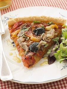Slice of Provencale Tart with Dressed salad