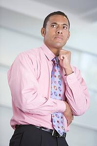 Businessman standing indoors
