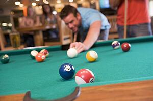 Man playing pool